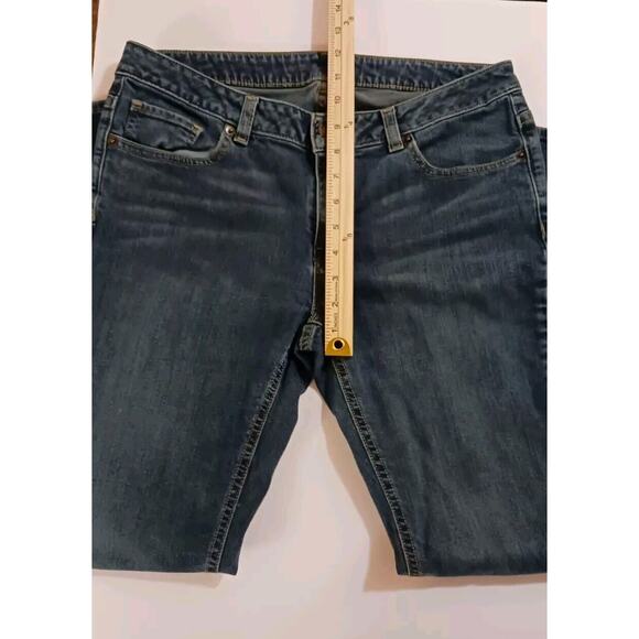 Michael Kors Women's Blue Mid-Rise Skinny Jeans Size 8 - Picture 10 of 14